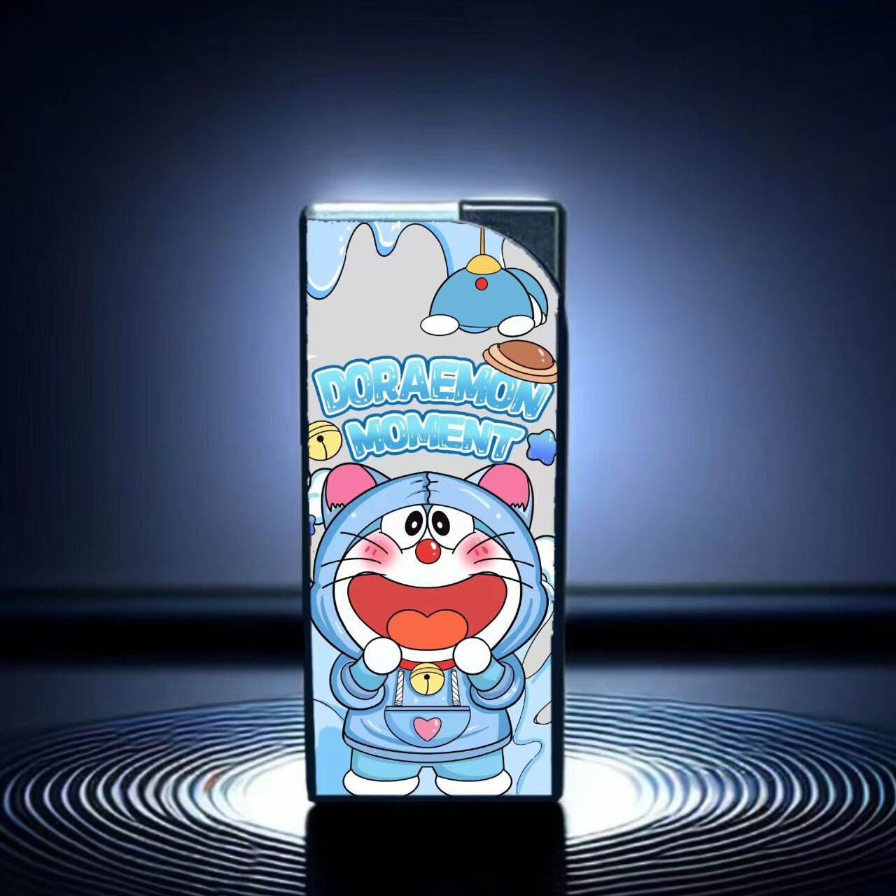 网红爆款高颜值卡通动漫图案哆啦a梦个性创意直冲防风打火机送友