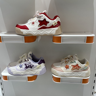 安踏儿童运动鞋2026春季新年款女大童时尚潮流休闲板鞋 322618013