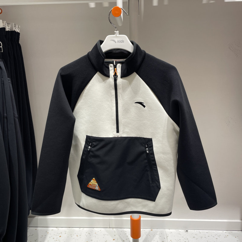 安踏儿童上衣25冬季新款男大童针织套头衫立领运动卫衣 352546703,童装/婴儿装/亲子装,卫衣/绒衫,淘宝优惠券,粉丝福利购,淘宝优惠卷