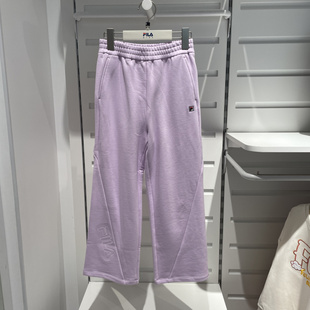 FILA斐乐童装2026春新款女童宽松舒适百搭直筒休闲长裤K62G611601
