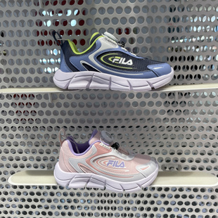 K64B512101 男女小童抗菌透气旋钮运动休闲跑鞋 FILA斐乐童鞋 25春季