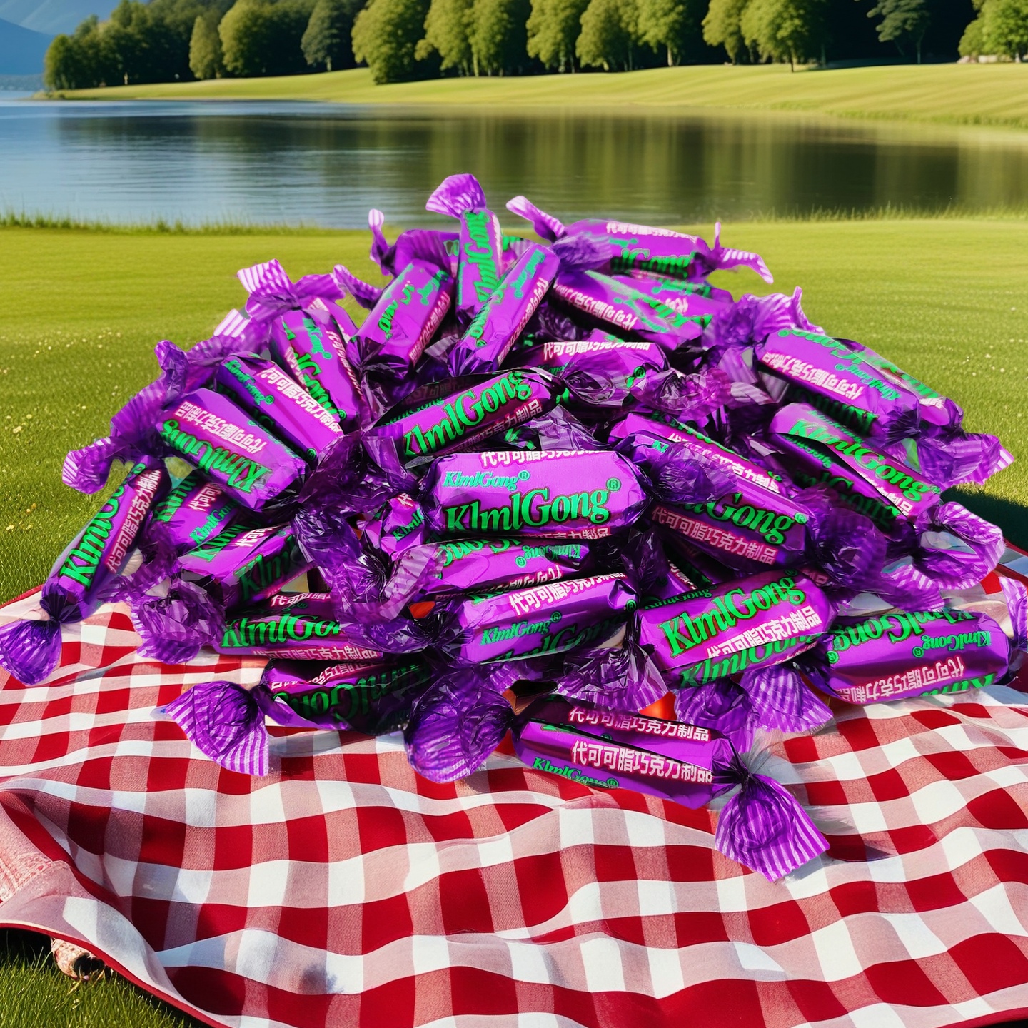 国产紫皮糖巧克力夹心花生酥糖结婚喜糖零食网红零食高粱饴年货