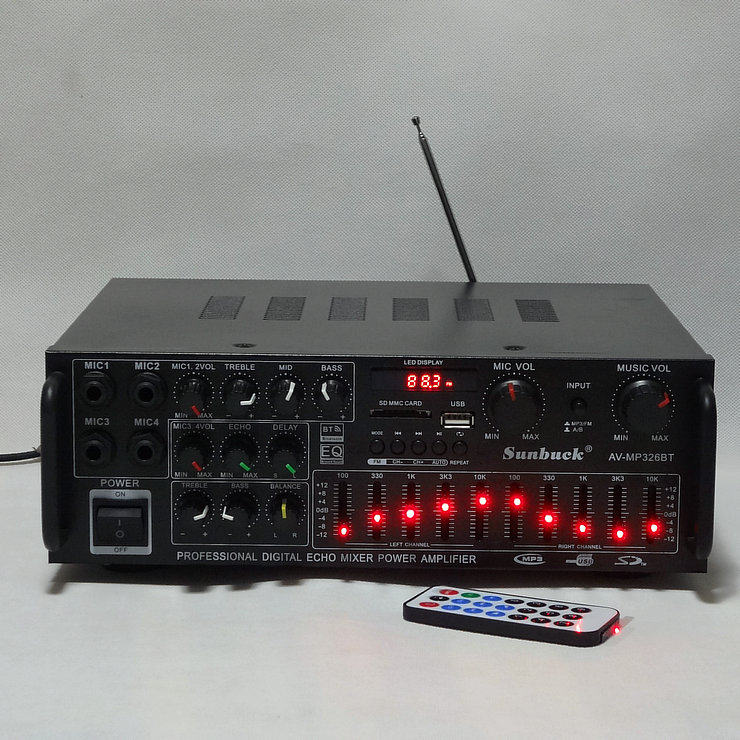 220V/12V家用功放 卡拉OK大功率摇控蓝牙EQ均衡插卡功放机收音响|ruв категории видео электрических приборов, HIFI оратор/усилитель/инвентарь, усилитель - от Buy2taobao.com для оказания профессиональной услуги покупки агента Taobao