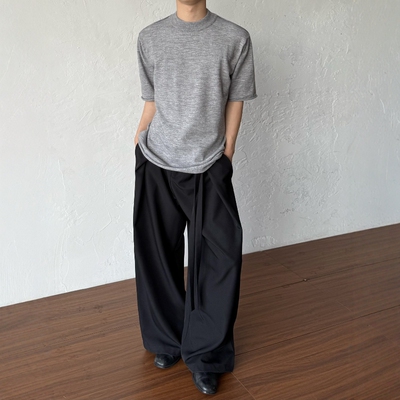 PCGO14GSL小众设计师针织T恤