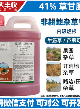 fs遍地黄草甘膦烂根型除草剂 41%草甘膦大丰收农药除草剂打草药