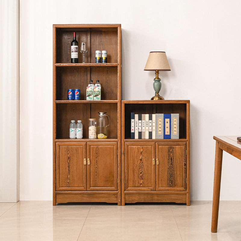 林潇馆鸡翅木新中式实木书橱储物