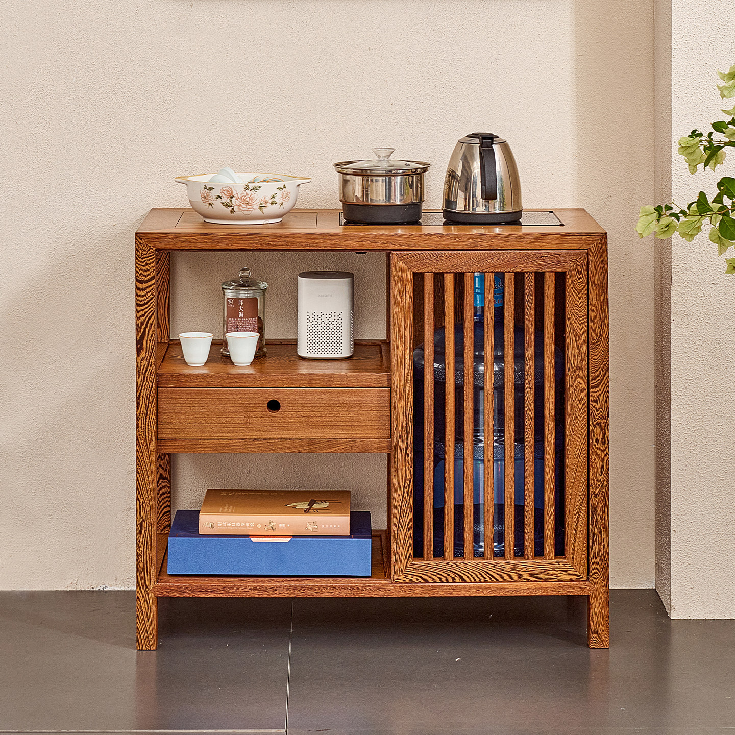 鸡翅木茶水柜新中式实木茶台烧水柜餐边柜家用简约茶边柜泡茶茶几,住宅家具,茶几,淘宝优惠券,粉丝福利购,淘宝优惠卷