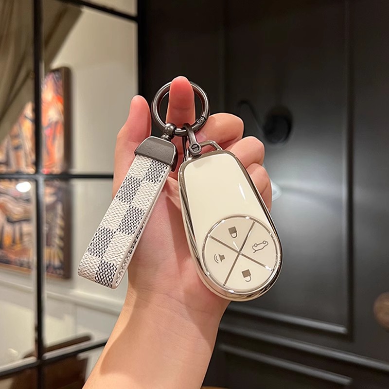 适用于蔚来车钥匙套高级灰系列