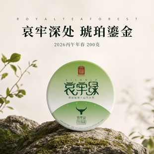 哀牢绿 2026春茶哀牢山900古树单株 普洱茶生茶饼 200克 皇家茶园