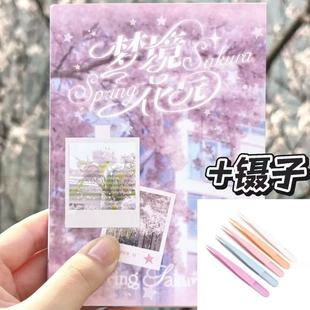梦境花园早春一整本巨厚贴纸书高颜值ins风女生学生手账装饰diy素材古早风切膜贴纸日记本打卡贴小红书同款