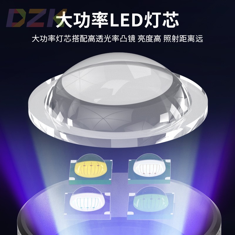 厂家钓鱼灯夜钓灯蓝光紫光夜光大功率强光氙气鱼灯台钓灯筏钓装n7