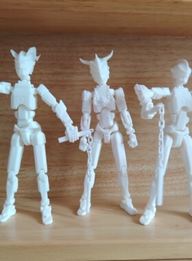 3D打印玩具幸运人偶全身关节可动兵人玩偶生日礼物奥特曼雷欧赛罗