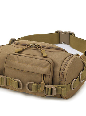 战术腰包户外防水耐磨男士骑行包运动斜跨包休闲多功能迷彩路亚包