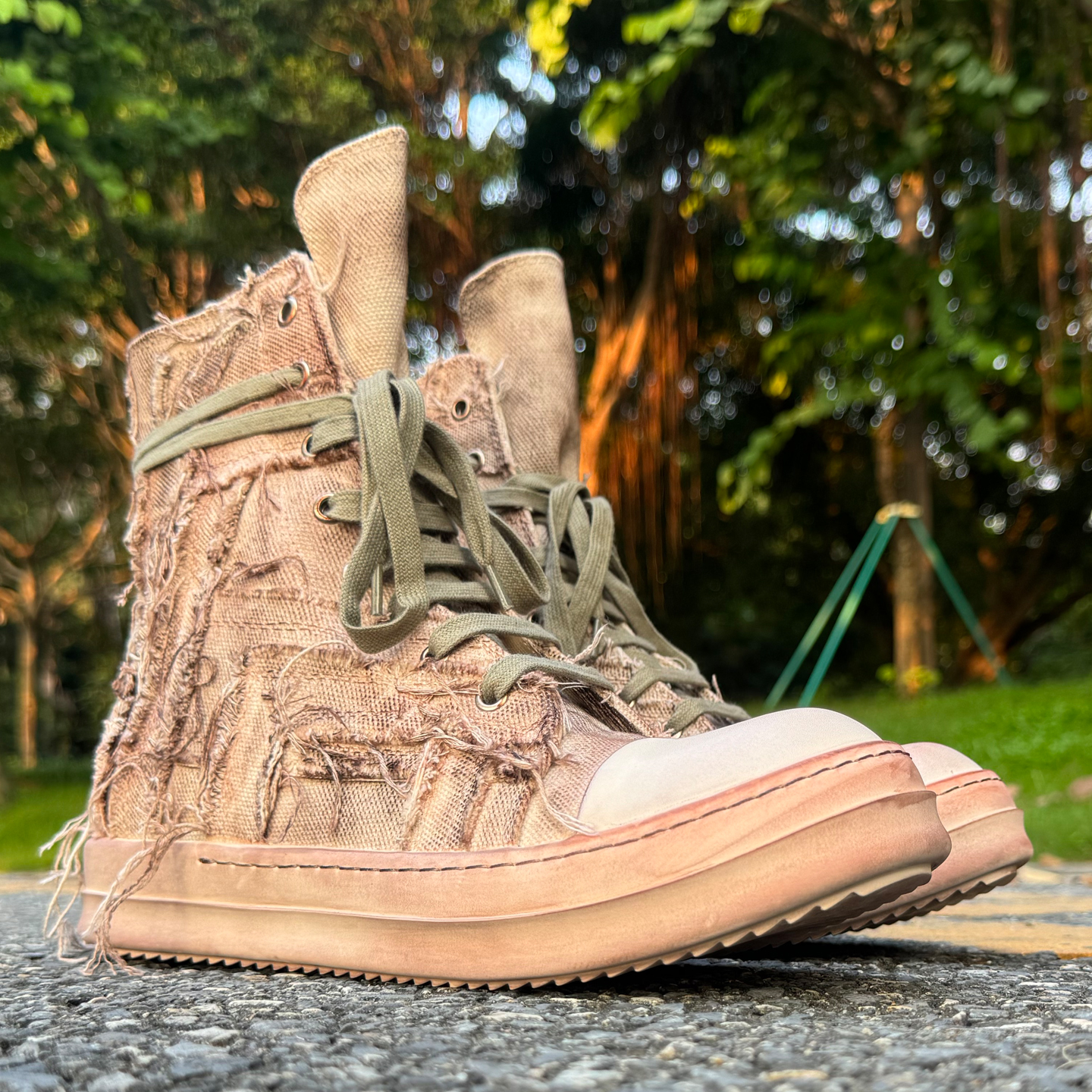 ROFABLED帆布鞋男鞋高帮鞋