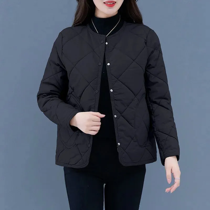 轻薄羽绒棉服女短款2025新款