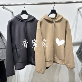 专柜正品 2025年冬季 速写男装 开襟卫衣9PB413710吊牌1595 香蜜