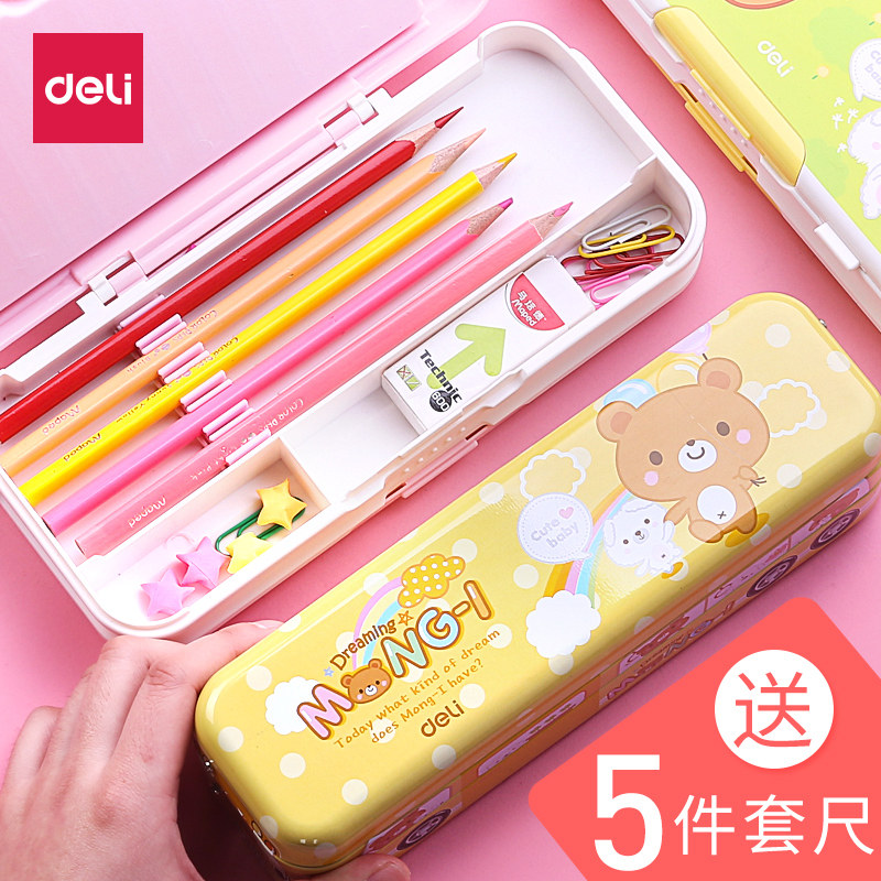 笔盒韩国可爱铁 图片 价格 多少钱 什么值得买