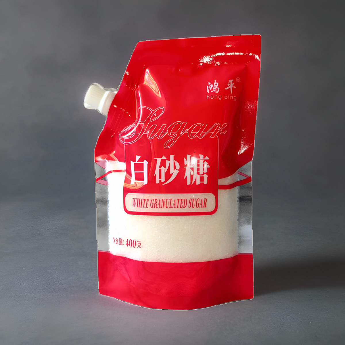 白糖白砂糖400克螺旋盖小包装中颗粒糖袋装独立包装白沙糖