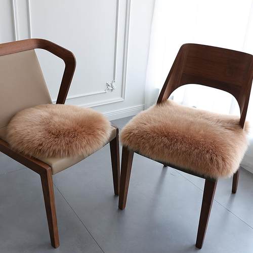 澳洲纯羊毛沙发垫羊毛椅垫方垫凳子坐垫餐椅电脑梳妆台衣帽间座垫