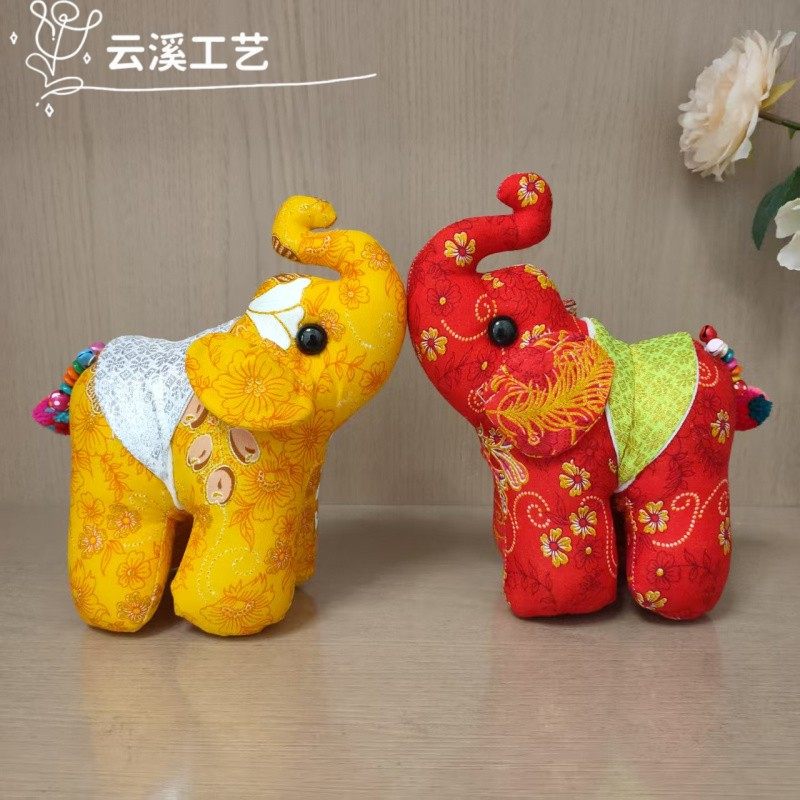 可爱创意西双版纳布艺公仔吉祥小象装饰摆件泰国彩色大象儿童玩具,节庆用品/礼品,创意玩偶,淘宝优惠券,粉丝福利购,淘宝优惠卷
