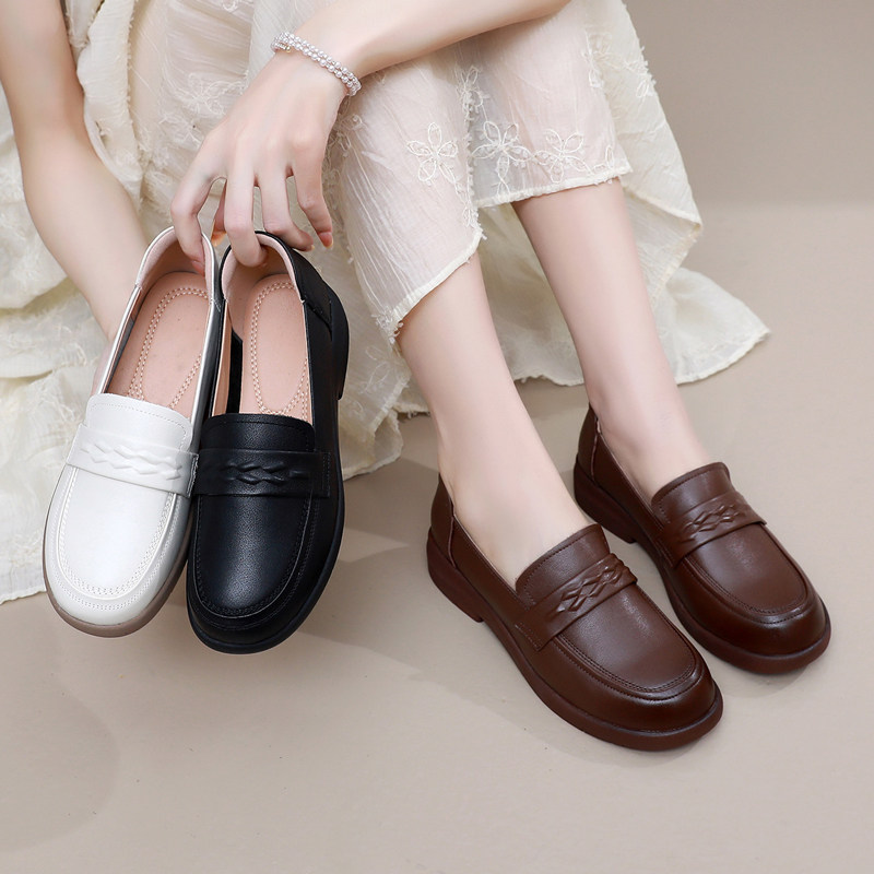 防滑平底乐福鞋时尚小码女鞋32春秋舒适软底妈妈鞋外出休闲小码32,女鞋,乐福鞋（豆豆鞋）,淘宝优惠券,粉丝福利购,淘宝优惠卷