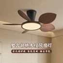 主卧茶室 卧室静音饭厅中古风新中式 新型房间吸顶式 风扇灯2025新款