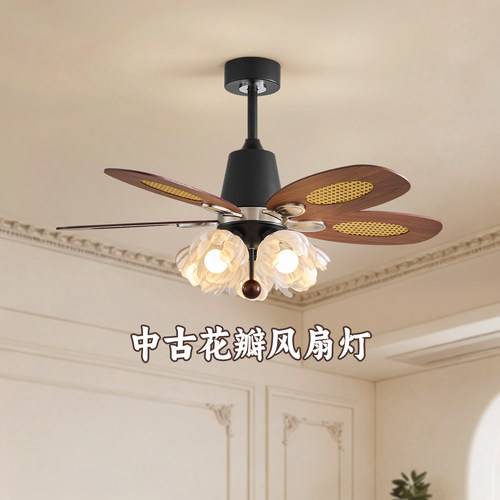 科耐宏南洋风藤编风扇灯吊扇灯