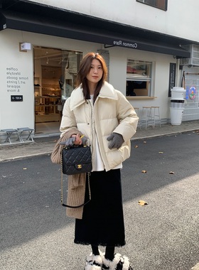 25韩版流苏边针织半身裙女秋冬直筒开叉黑色一步裙中长款包臀裙