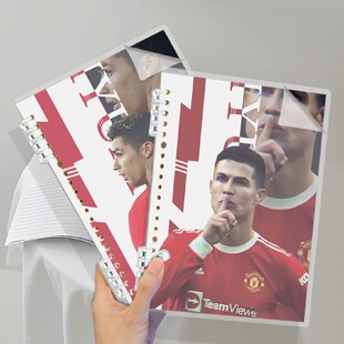 C罗活页本五爪男生简约笔记本大学生考研横线本小学生日记本定制