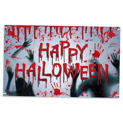Halloween decoration background cloth blood hand cloth万圣节
