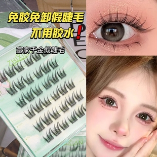免胶免卸假睫毛无梗漫画款 Eyelashes False 韩系自然 Glue