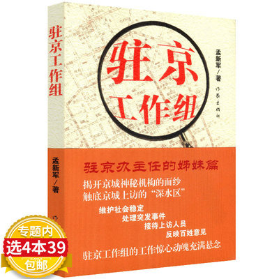 【4本39包邮】驻京工作组/孟新军著《驻京办主任》的姊妹篇，描写我国信访部门的工作市长秘书前传二号首长