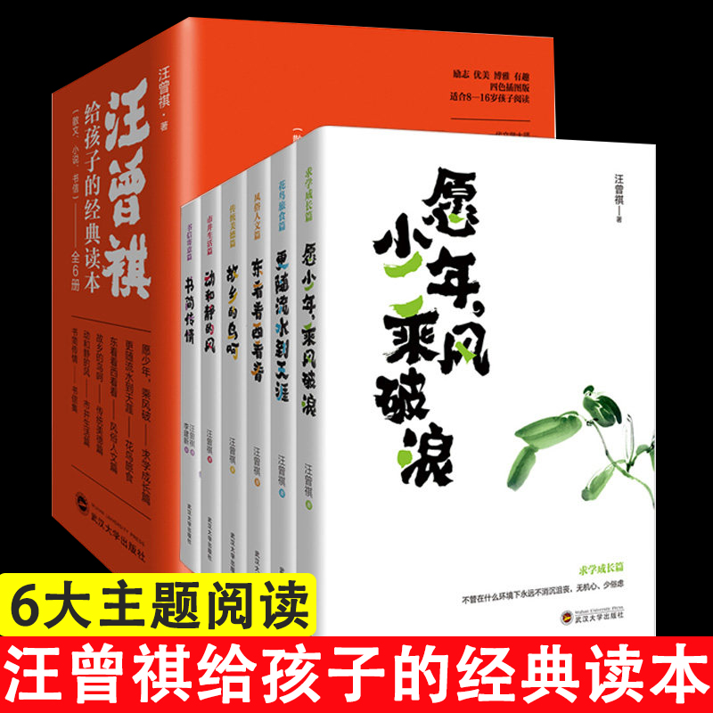 全6册经典读本 孩子写作力愿少年乘风破浪更随流水到天涯东看看西看看故乡的鸟呵动和静的风书简传情阅读写作课