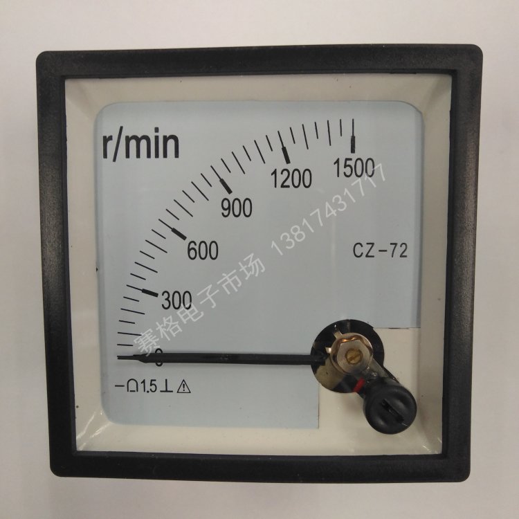 CZ-72 1500RPM/DC10V  20mA指针式电压转速表 直流转速表 面板表