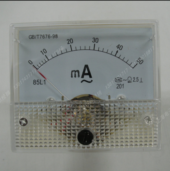 85L1-50mA    交流毫安电流表 指针式