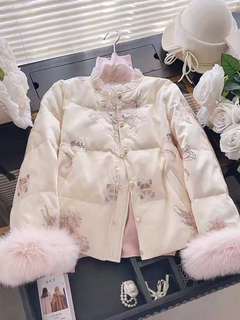 【现货】25冬季重工狐狸毛羽绒外套女设计感洋气羽绒服上衣冬9062,女装/女士精品,短外套,淘宝优惠券,粉丝福利购,淘宝优惠卷