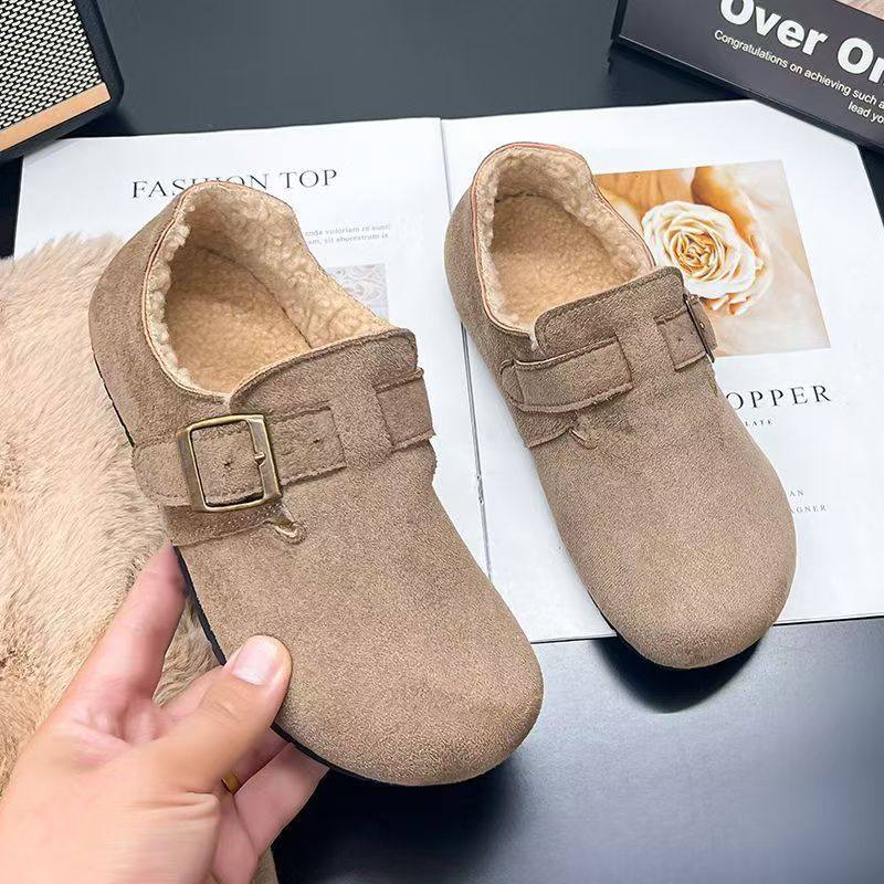 断码特价软底皮带扣女款勃肯鞋