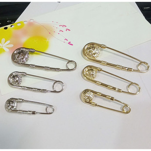 饰毛衣胸针女 百搭精致时尚 金银色别针大衣风衣时尚 小号扣针裤 脚装