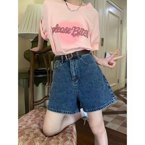 womenclothes四分高腰牛