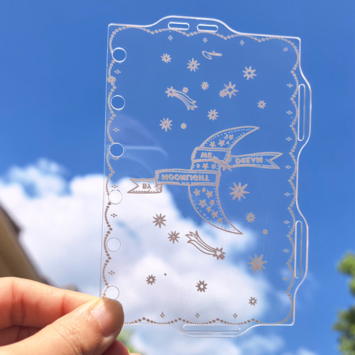 手账透明亚克力分隔页垫板