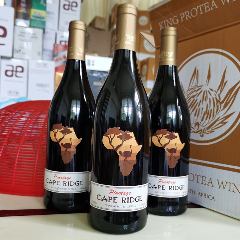 路金角品诺塔琪干红葡萄酒2019年南非原装原瓶进口红酒14%酒精度