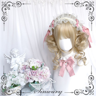 斯万家-铂金色洛丽塔可爱龙须丸子头发汉洋lo虎口夹假发-|花枝丸|