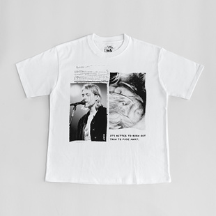 回路商店 Kurt Cobain科特柯本日记 T恤 250克  送版画一张