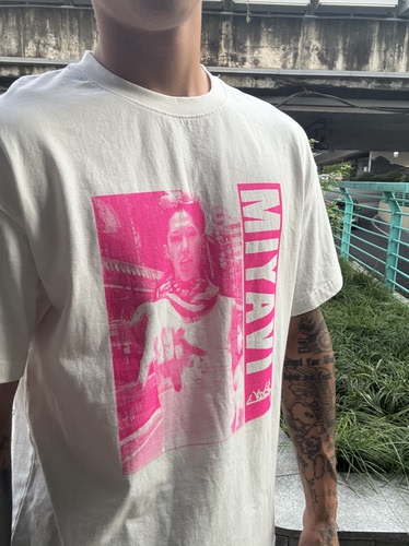 回路商店 MIYAVI雅 石原崇雅 vintage手工印刷做旧T恤