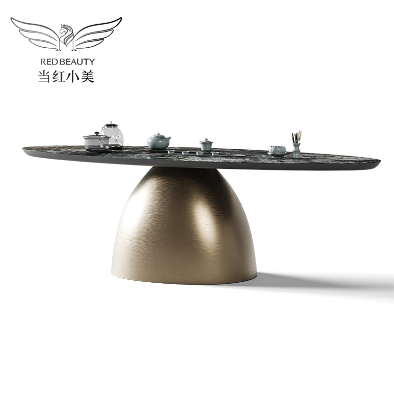 阳台茶桌椅组合轻奢现代简约家用高级感岩板小户型茶台功夫泡茶桌