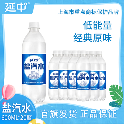 延中盐汽水600ml*20瓶官方旗舰
