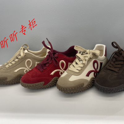 碟愫厚底德训鞋女板鞋运动休闲鞋