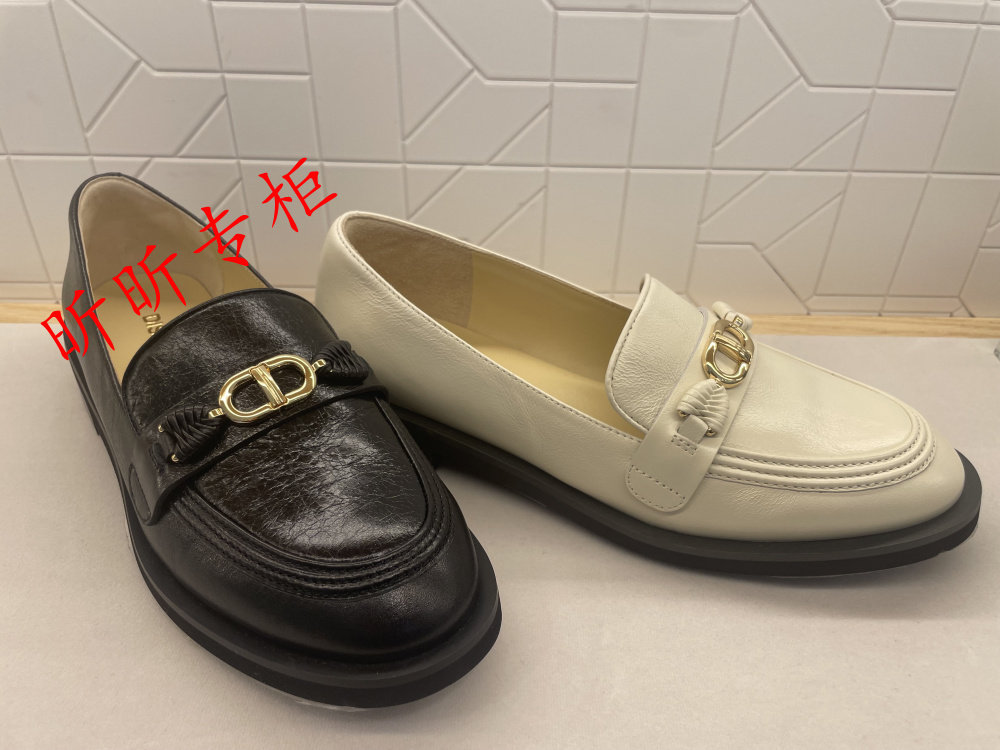 dissona迪桑娜女鞋2024年春季圆头乐福鞋平跟单鞋女253770 253760