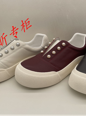 le saunda莱尔斯丹女鞋2025春季休闲阿甘鞋厚底板鞋单鞋女6M46903