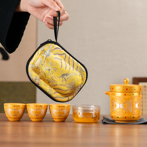 紫砂敦煌文创旅行茶具伴手礼品